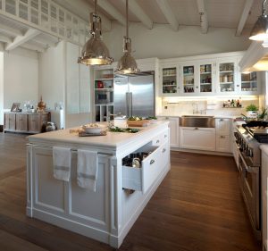 isla de cocina estilo clásico americana